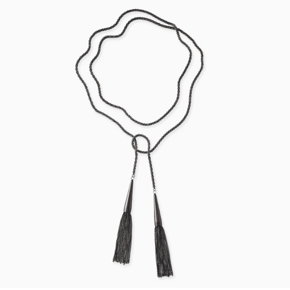 Kendra Scott Phara necklace. Gunmetal. NWOT - Picture 1 of 3